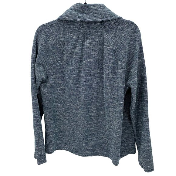 Orvis Cowl Neck Blue Sweater Women's Size M - Picture 3 of 8